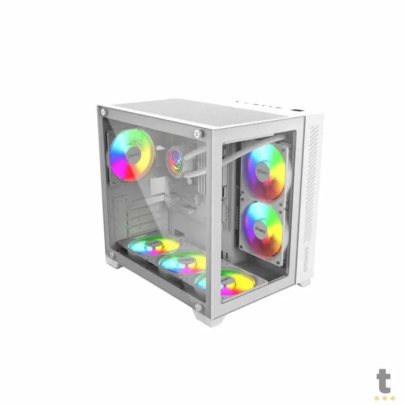 Computador Gamer Truedata Intel Core i5-12400f 16gb Ddr5 1Tb Ssd Nvme RTX 4060 8Gb White Edition Fonte 500w Branco