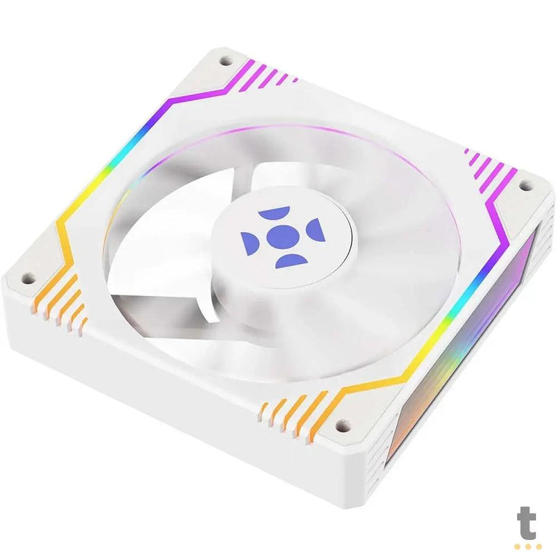 Cooler Fan Para Gabinete Fortrek Frosty Rainbow Branco 120mm - 83901