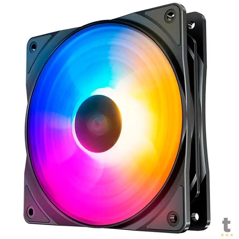 Cooler Fan para Gabinete Deepcool RF120 Fs Led 120mm - DP-FLED3-RF120-FS