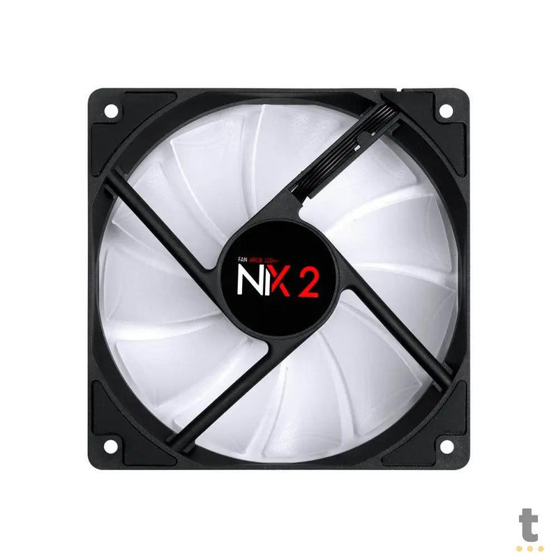 Cooler Fan para Gabinete PCYes Nix 2 ARGB 120mm 03 Pinos - FGNIX2