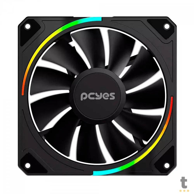 Cooler Fan para Gabinete PCYes Sangue Frio 3 Led ARGB 120mm 03 Pinos Preto - ARGBSF3BR