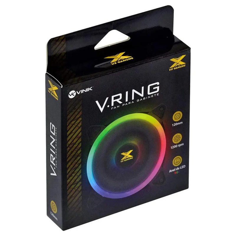 Cooler Fan para Gabinete Vinik Rainbow 120X120mm - VRINGRGB