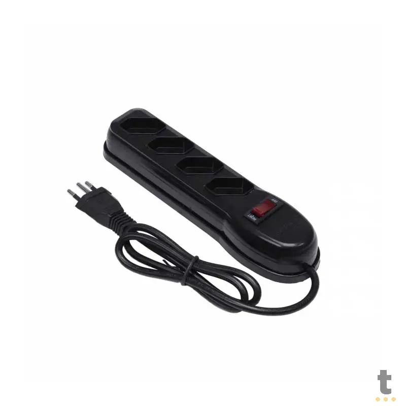 Filtro De Linha 4 Tomadas Vinik Bivolt 0,80cm Preto - 36216