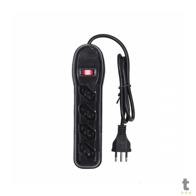 Filtro De Linha 4 Tomadas Vinik Bivolt 0,80cm Preto - 36216