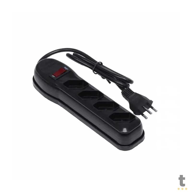 Filtro De Linha 4 Tomadas Vinik Bivolt 0,80cm Preto - 36216