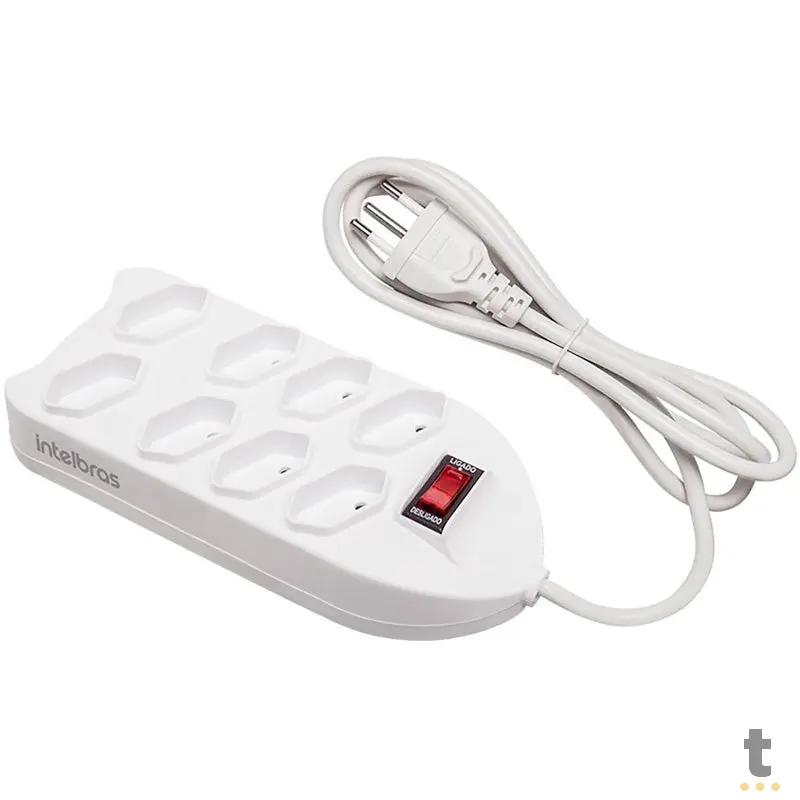 Filtro De Linha 8 Tomadas Intelbras Bivolt Chave 1.5 Mt Epe1008+ Branco - 4824003