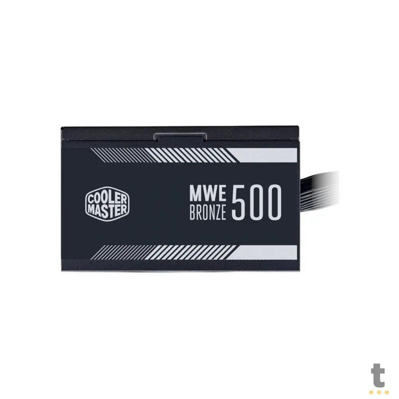 Fonte Real Atx 500w Cooler Master MWE 80 Plus Bronze PFC Ativo Preto -  MPE-5001-ACAAB-WO