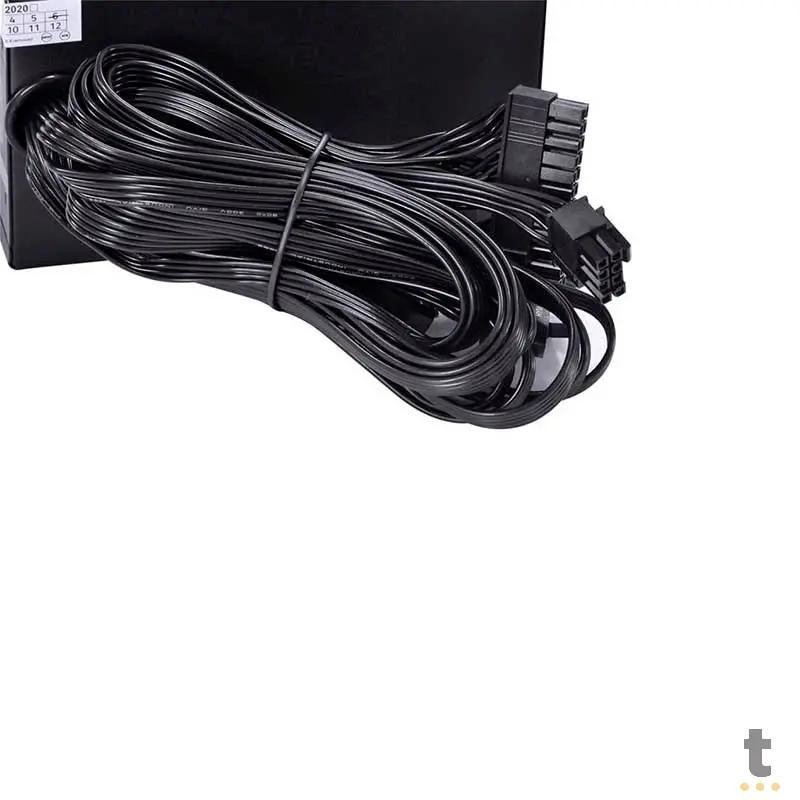 Fonte Real Atx 600w PCYes Spark 75+ Pfc Ativo - PXSP600WPT (Sem Cabo de Força)