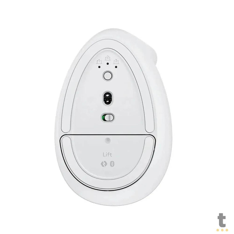 Mouse Ergonomico Sem Fio Logitech Lift Vertical Usb Branco Wireless / Bluetooth - 910-006469