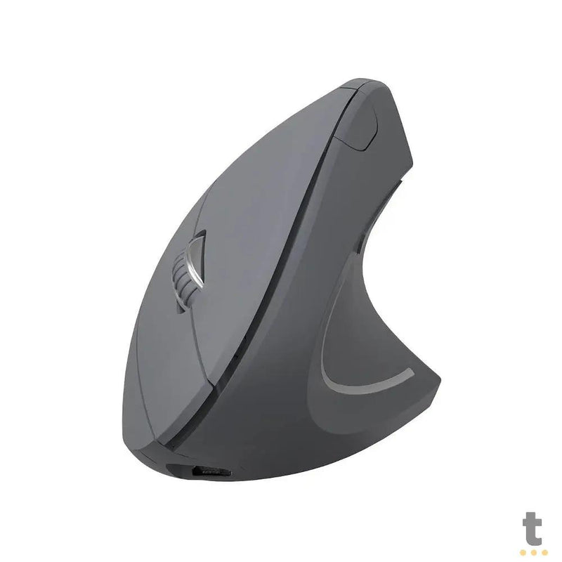 Mouse Ergonomico Sem Fio Recarregavel Vinik Power Fit Pm300 Vertical USB Cinza - CP265457