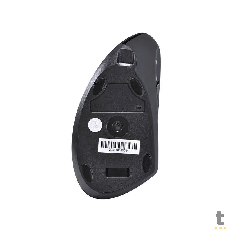 Mouse Ergonomico Sem Fio Recarregavel Vinik Power Fit Pm300 Vertical USB Preto - CP32536