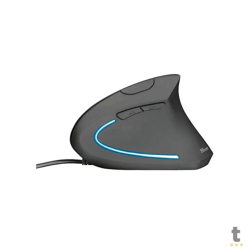Mouse Ergonomico Usb Trust Verto Vertical 4200dpi Preto Led Azul - 13825