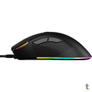 Mouse Gamer PCYes Gaius 6 Botoes 12400dpi RGB Preto - PMGGBV