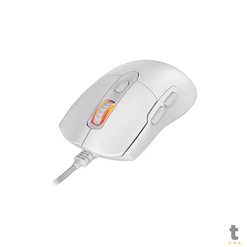Mouse Gamer PCYes Malus White Ghost 6 Botões 12400dpi RGB - PMGMWG