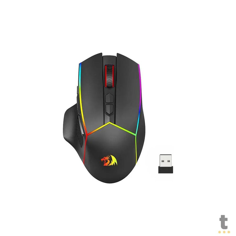 Mouse Gamer Redragon Axe Pro 8000dpi 7 Botões Preto RGB - M814RGB-PRO