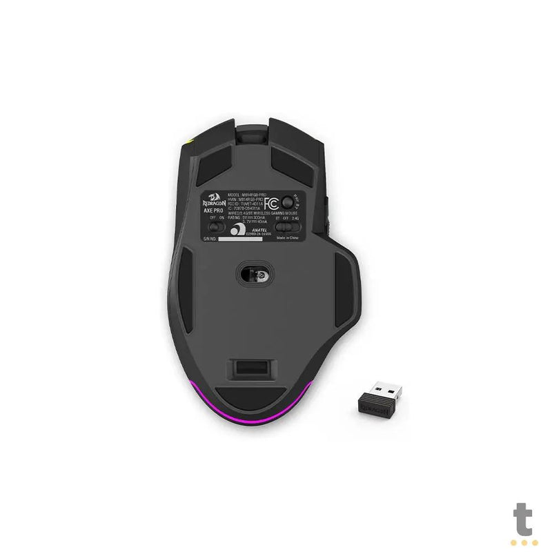 Mouse Gamer Redragon Axe Pro 8000dpi 7 Botões Preto RGB - M814RGB-PRO