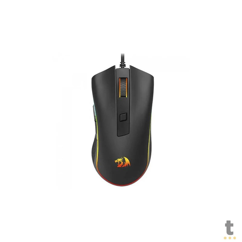 Mouse Gamer Redragon Cobra Cypher Lite 128000dpi 6 Botões Preto RGB - M611-RGB