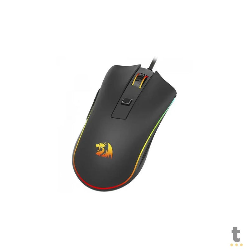 Mouse Gamer Redragon Cobra Cypher Lite 128000dpi 6 Botões Preto RGB - M611-RGB