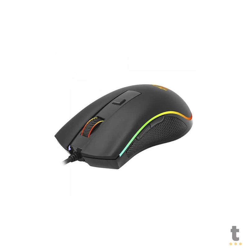 Mouse Gamer Redragon Cobra Cypher Lite 128000dpi 6 Botões Preto RGB - M611-RGB
