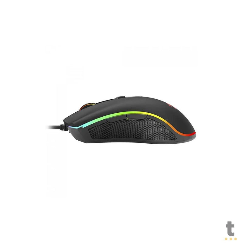 Mouse Gamer Redragon Cobra Cypher Lite 128000dpi 6 Botões Preto RGB - M611-RGB