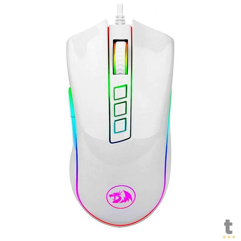 Mouse Gamer Redragon Cobra Lunar Branco RGB - M711W