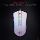 Mouse Gamer Redragon Cobra Lunar Branco RGB - M711W