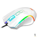 Mouse Gamer Redragon Griffin Branco RGB - M607W