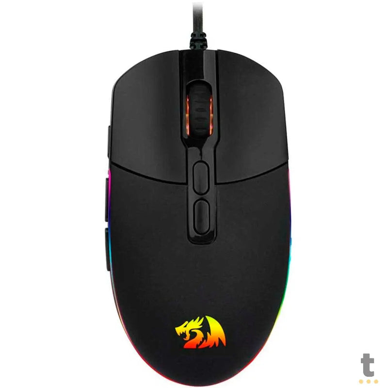 Mouse Gamer Redragon Invader 7 Botões 10000dpi Preto RGB - M719-RGB