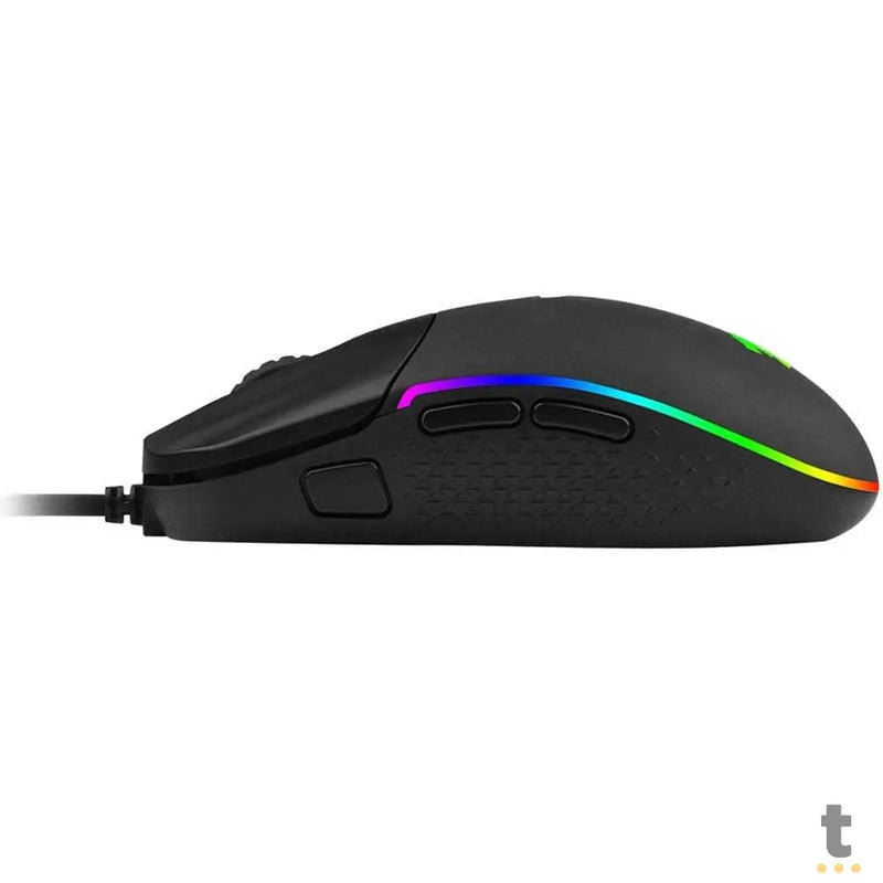 Mouse Gamer Redragon Invader 7 Botões 10000dpi Preto RGB - M719-RGB