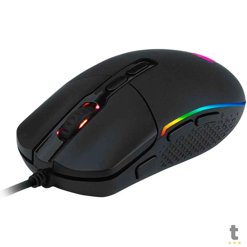 Mouse Gamer Redragon Invader 7 Botões 10000dpi Preto RGB - M719-RGB