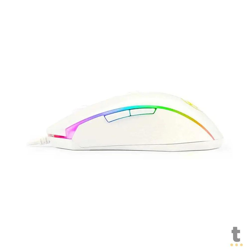 Mouse Gamer Redragon Memealion Lunar White RGB - M710W-RGB