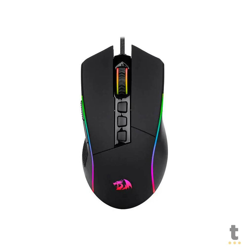Mouse Gamer Redragon Plank 16000 dpi 9 Botões Preto RGB - M812-RGB