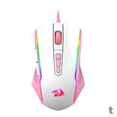 Mouse Gamer Redragon Ranger 9 Botões 12400dpi Branco/ Rosa RGB - M910WP-RGB