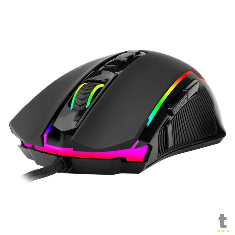 Mouse Gamer Redragon Ranger 9 Botões 12400dpi Preto RGB - M910-RGB