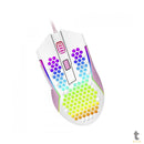 Mouse Gamer Redragon Reaping Elite 32000dpi 6 Botões RGB Branco e Rosa - M987WP-P