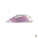 Mouse Gamer Redragon Reaping Elite 32000dpi 6 Botões RGB Branco e Rosa - M987WP-P