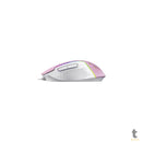 Mouse Gamer Redragon Reaping Elite 32000dpi 6 Botões RGB Rosa e Branco - M987PW-P