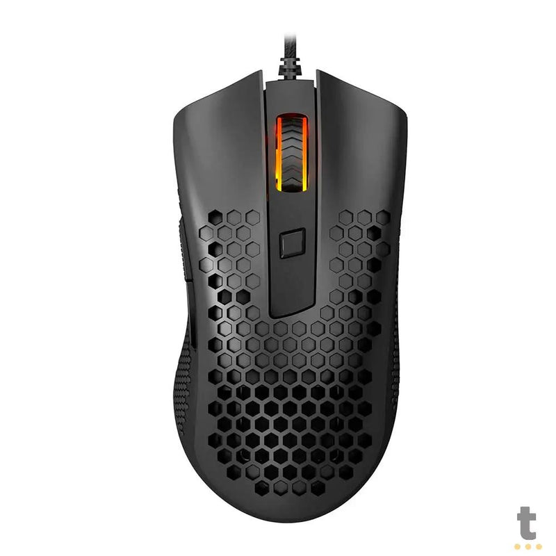 Mouse Gamer Redragon Storm Basic 12400 dpi 6 Botões Preto RGB - M808-N