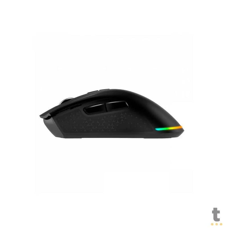 Mouse Gamer Sem Fio Recarregavel PCYes Anok 7 Botoes 16000dpi RGB Preto - PMGAKRGB
