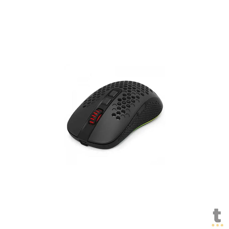 Mouse Gamer Sem Fio Recarregável Redragon Hana Wireless USB-C Bluetooth 7200dpi 7 Botões Preto RGB - M694-RGB