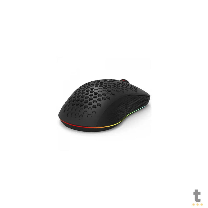 Mouse Gamer Sem Fio Recarregável Redragon Hana Wireless USB-C Bluetooth 7200dpi 7 Botões Preto RGB - M694-RGB