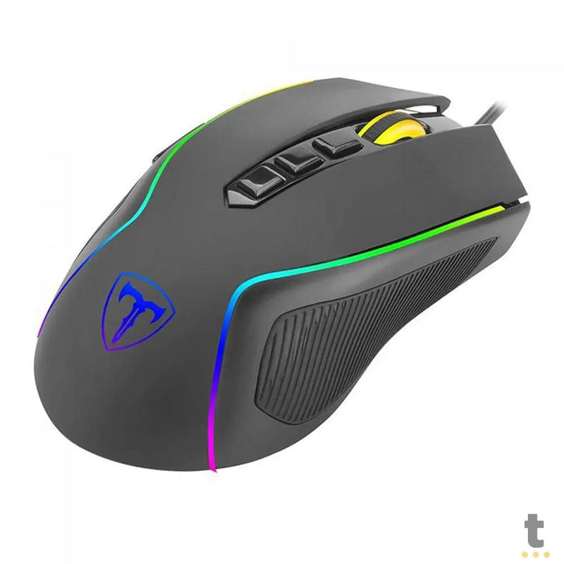 Mouse Gamer T-Dagger Darkangel 8 Botões Programáveis Preto RGB - T-TGM209