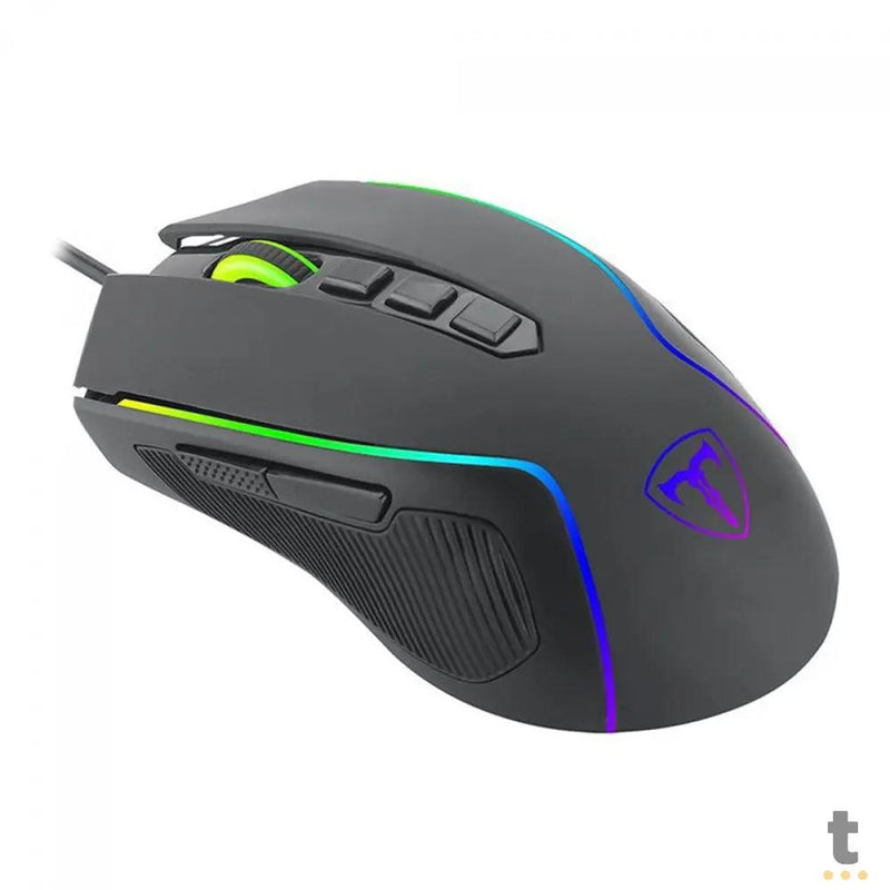 Mouse Gamer T-Dagger Darkangel 8 Botões Programáveis Preto RGB - T-TGM209