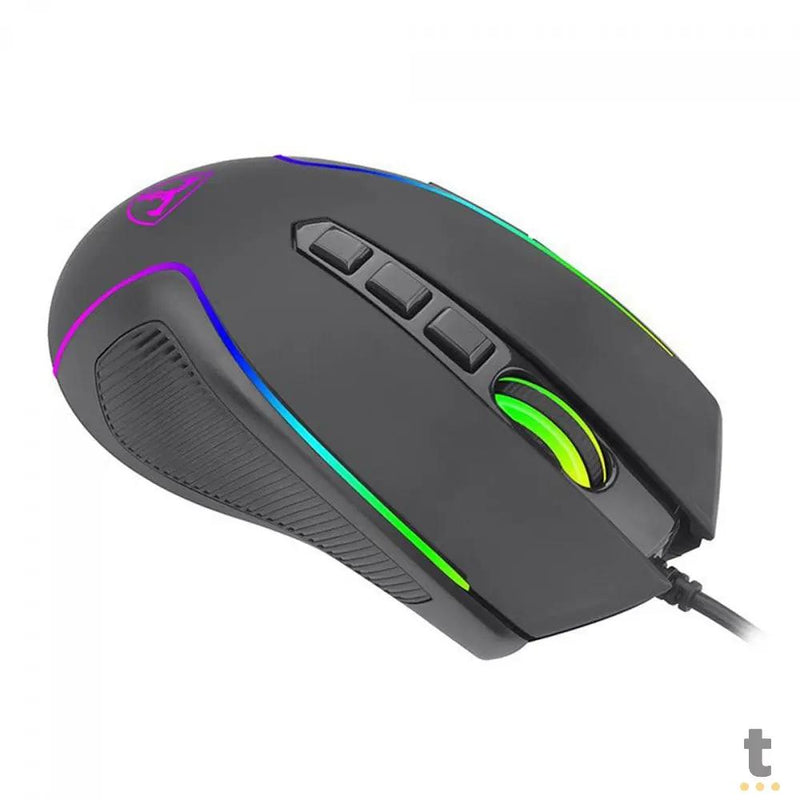 Mouse Gamer T-Dagger Darkangel 8 Botões Programáveis Preto RGB - T-TGM209