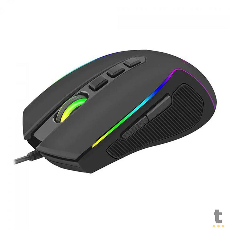 Mouse Gamer T-Dagger Darkangel 8 Botões Programáveis Preto RGB - T-TGM209