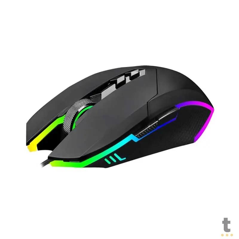 Mouse Gamer T-Dagger Lieutenant 7 Botoes 8000dpi RGB - T-TGM301
