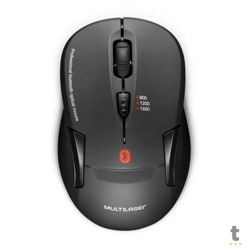 Mouse Sem Fio Bluetooth 3.0 Multilaser 1600dpi Preto - Mo254