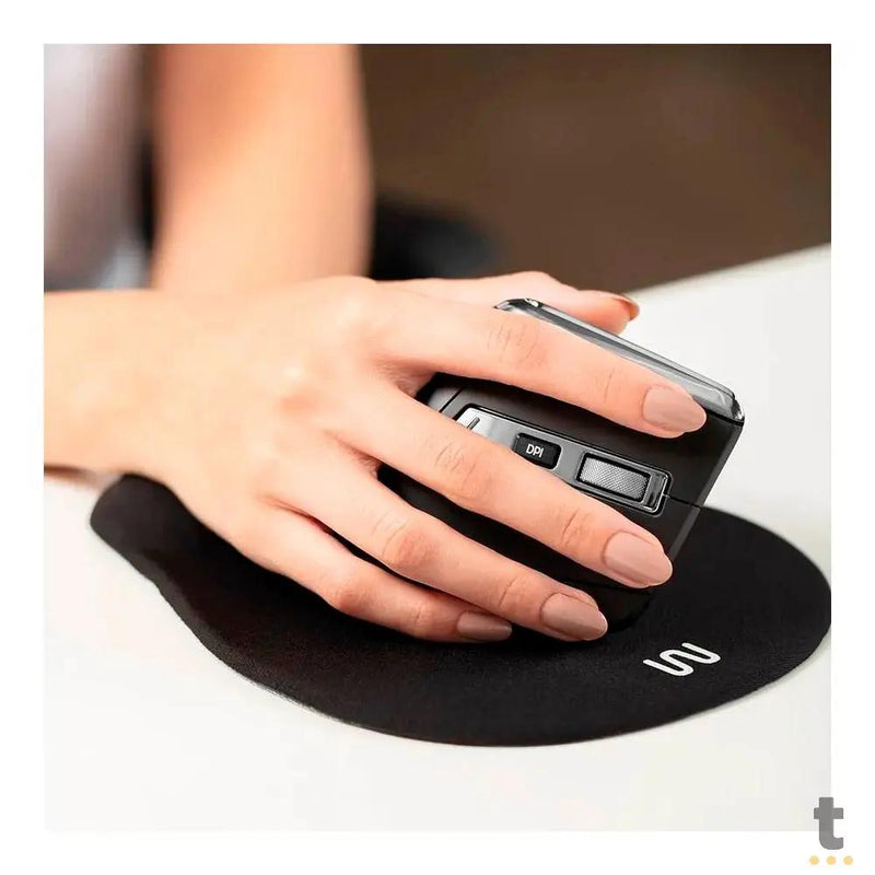 Mouse Sem Fio Ergonomico Multi 3200Dpi Ajustável 6 Botões Preto - MO382