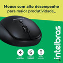 Mouse Sem Fio Intelbras MSI200 Preto - 4290024