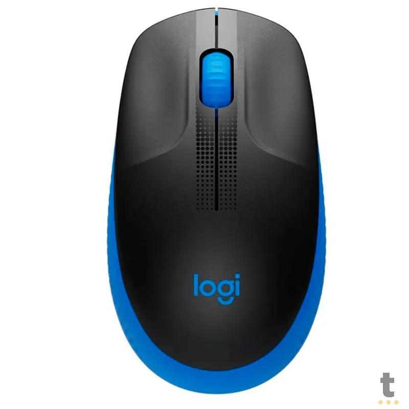 Mouse Sem Fio Logitech M190 Azul / Preto - 910-005903